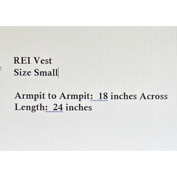 REI Zip Front Vest Women's Size Small Off White Fleece Zip Pockets - Picture 8 of 8